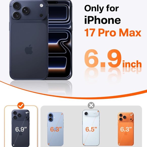 iPhone 17 Pro Max Case Ostand Q3 Air 360 Magnetic Stand MagSafe Shockproof-Blue - Picture 11 of 11